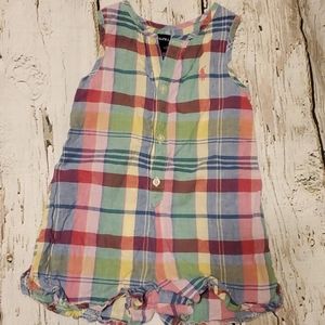 Ralph Lauren girls Plaid Romper